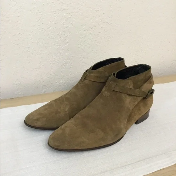 Saint Laurent Jodphur Tan Suede Ankle Boots size 42 Saint Laurent Paris o1bcstr Wyatt Jodphur Boots in Light  main image 4